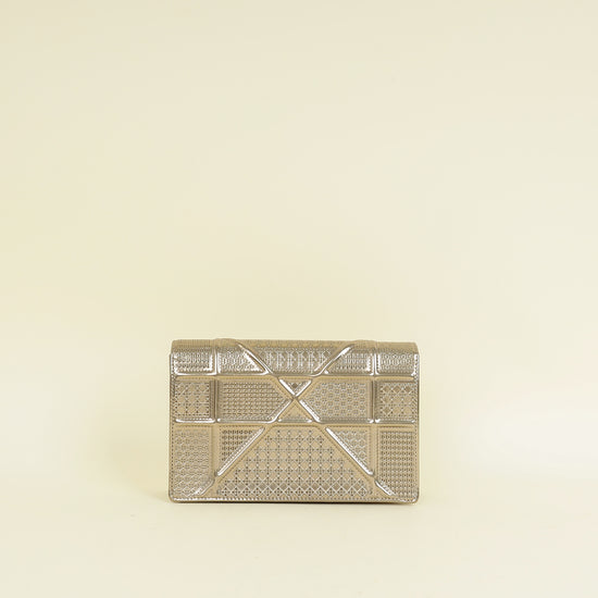 Christian Dior Champaign Diorama Microcannage Wallet On Chain