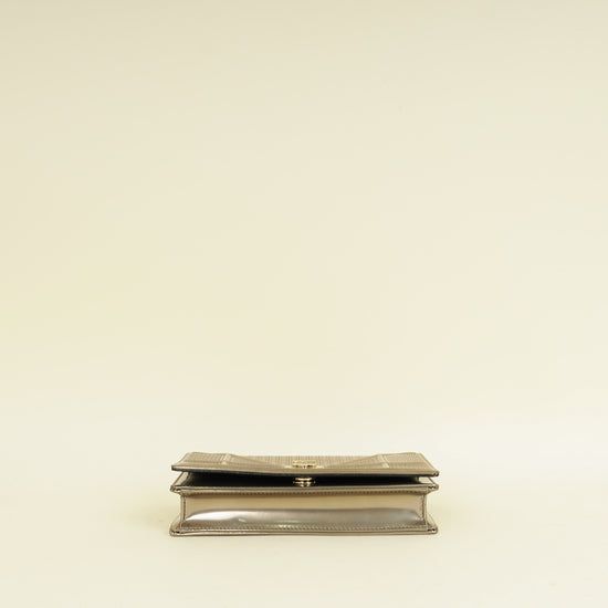 Christian Dior Champaign Diorama Microcannage Wallet On Chain