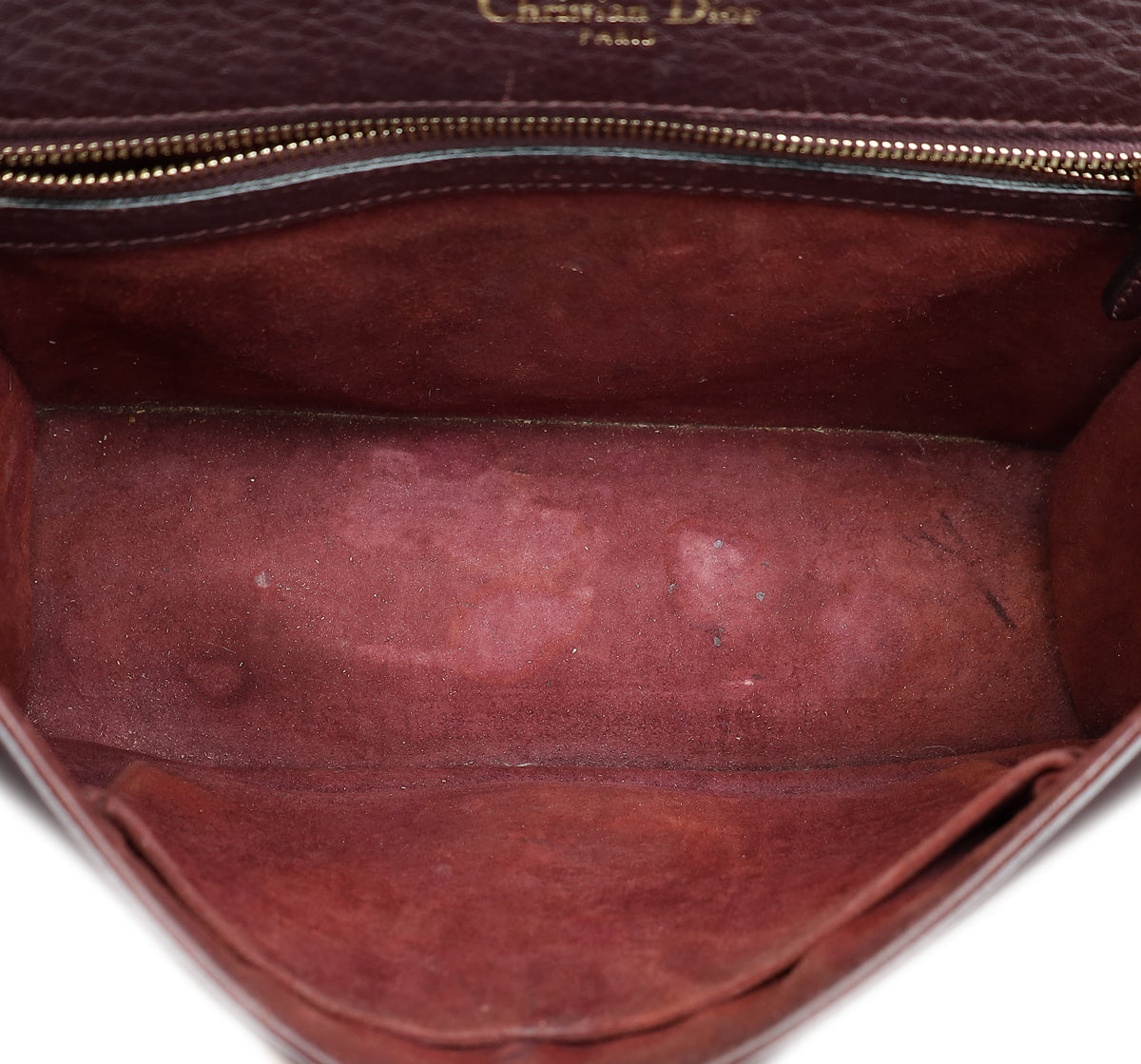 Christian Dior Burgundy Diorama Medium Flap Bag