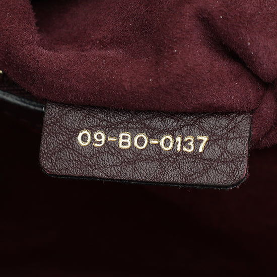 Christian Dior Burgundy Diorama Medium Flap Bag