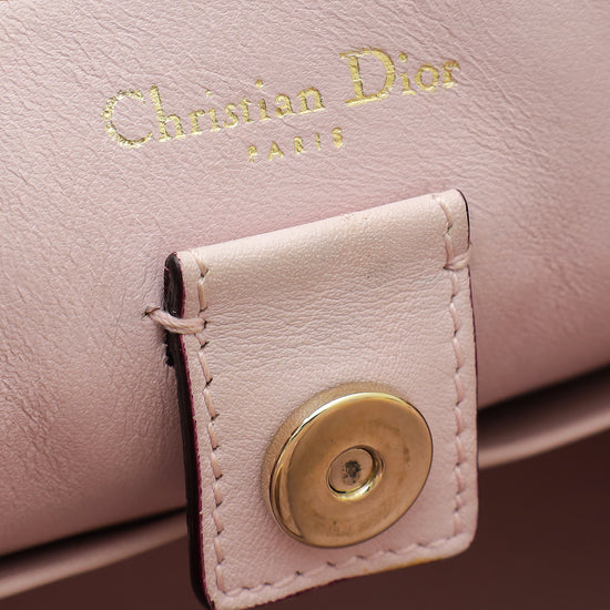 Christian Dior Metallic Champagne Diorissimo Mini Tote Bag