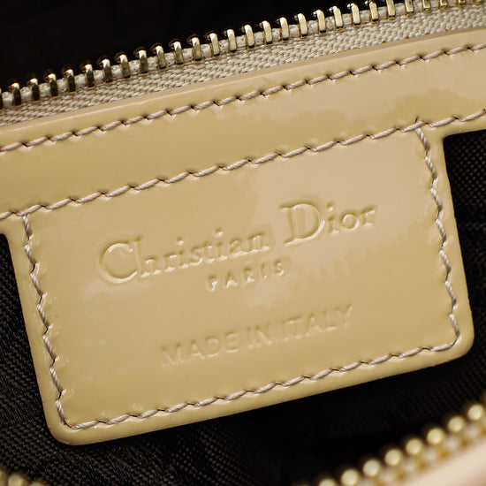 Christian Dior Beige Lady Dior Medium Bag