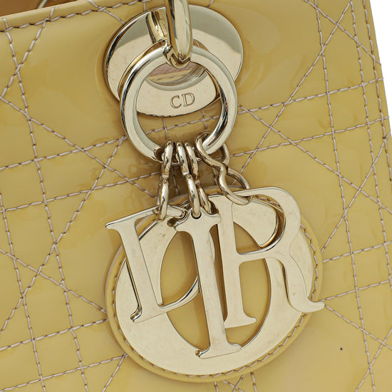 Christian Dior Beige Lady Dior Medium Bag