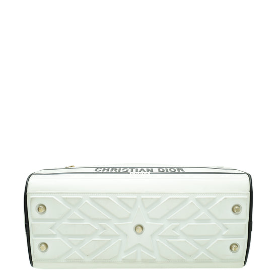Christian Dior Bicolor Vibe Zip Bowling Medium Bag