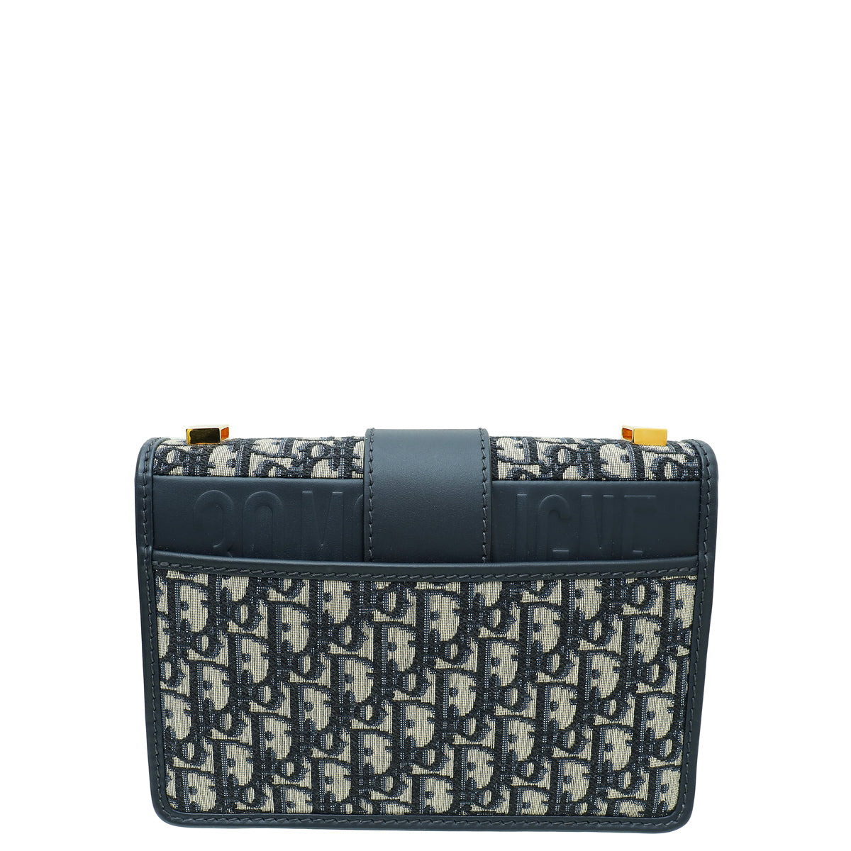 Christian Dior Blue Oblique 30 Montaigne Flap Bag-Christian Dior-THE CLOSET