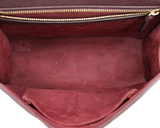 Christian Dior Burgundy Diorama Small Flap Bag