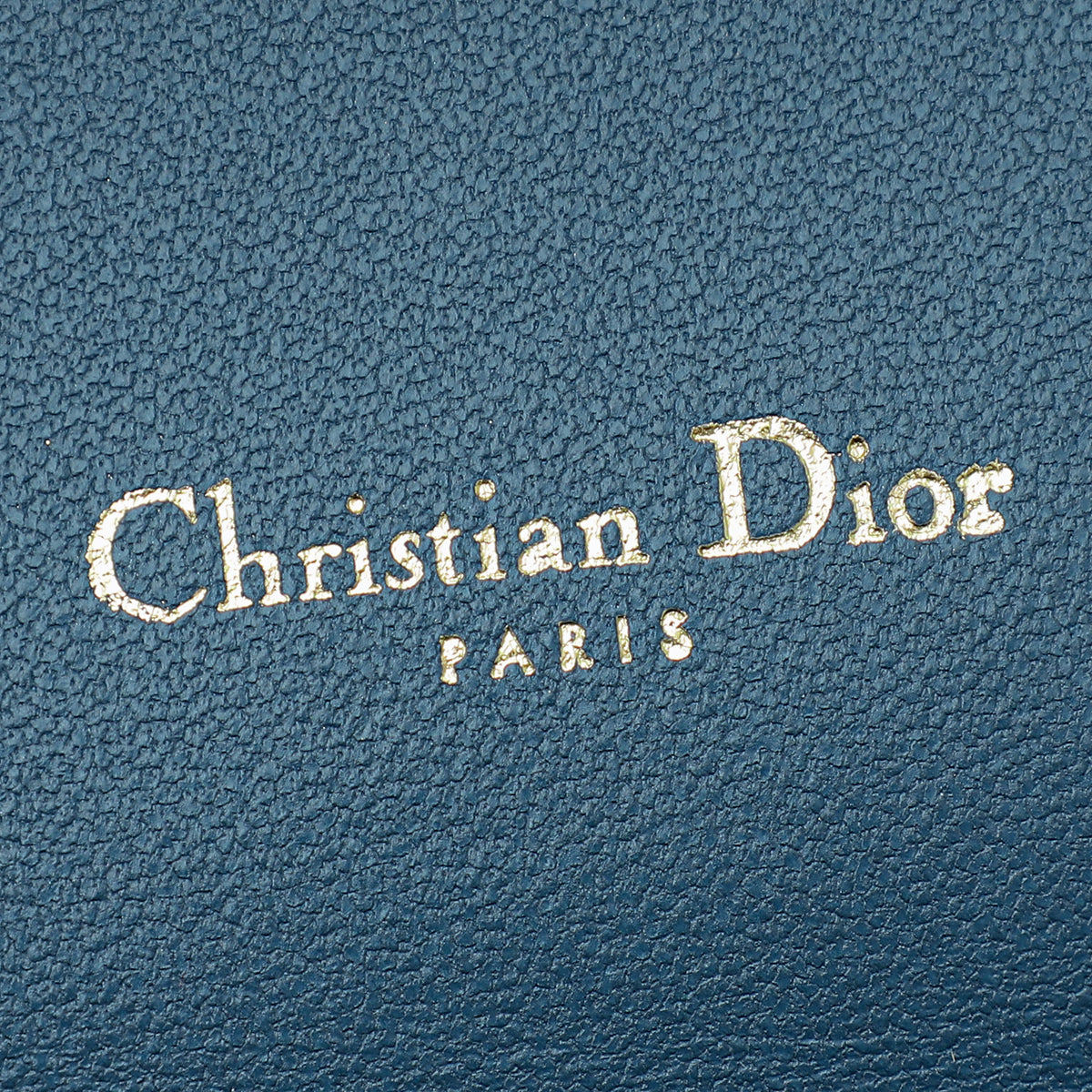 Christian Dior Steel Blue Caro Belt Pouch