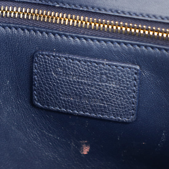 Christian Dior Indigo Blue 30 Montaigne Flap Shoulder Bag