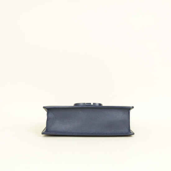 Christian Dior Indigo Blue 30 Montaigne Flap Shoulder Bag