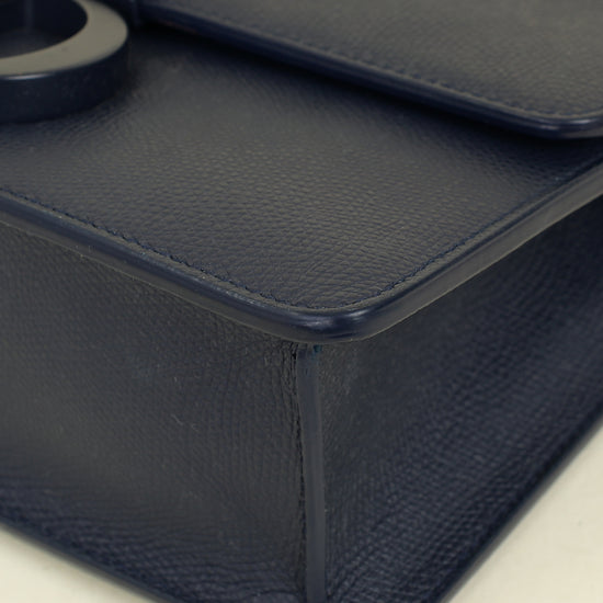 Christian Dior Indigo Blue 30 Montaigne Flap Shoulder Bag