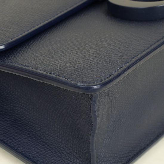 Christian Dior Indigo Blue 30 Montaigne Flap Shoulder Bag