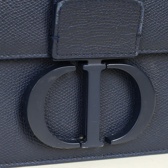 Christian Dior Indigo Blue 30 Montaigne Flap Shoulder Bag