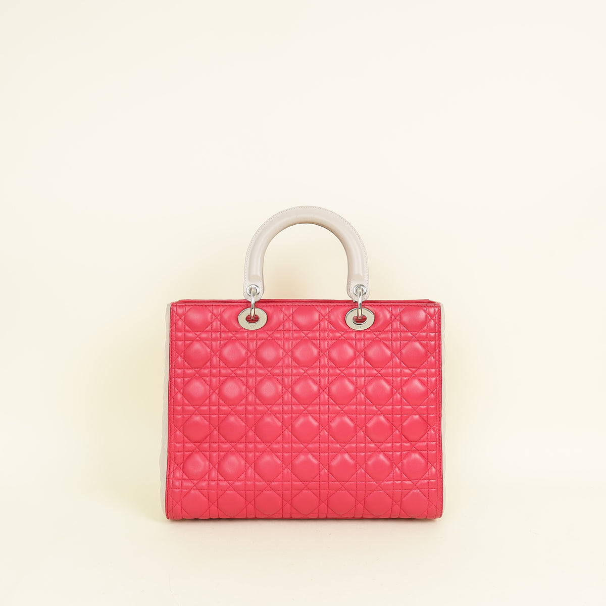 Christian Dior Bicolor Lady Dior Large Bag