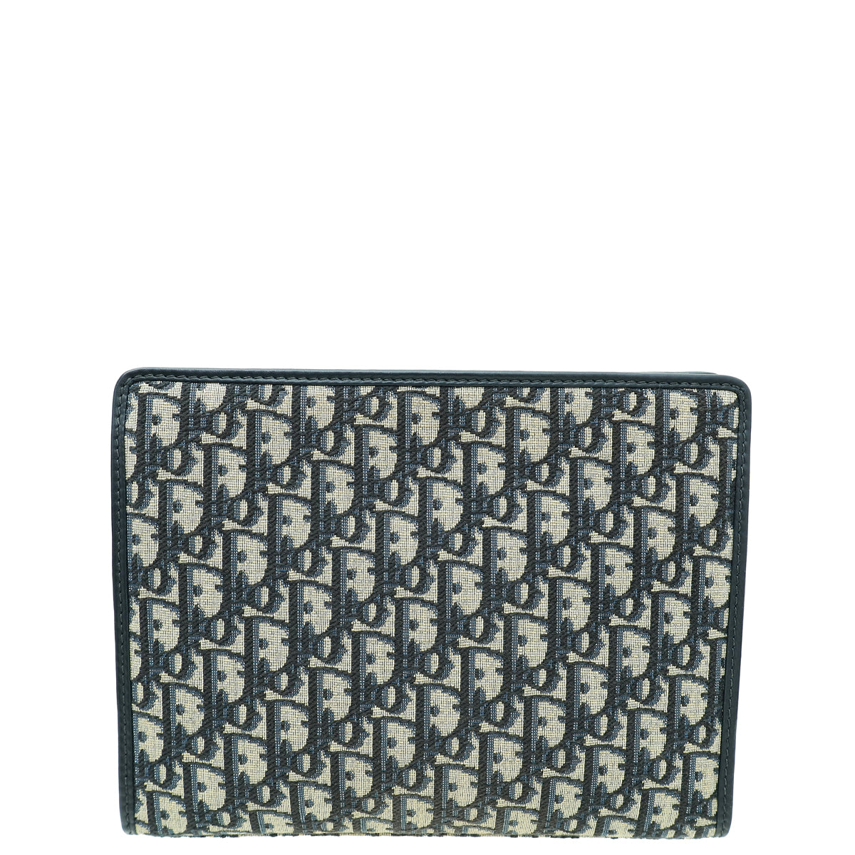 Christian Dior Navy Blue Oblique 30 Montaigne Medium Pouch-Christian Dior-THE CLOSET