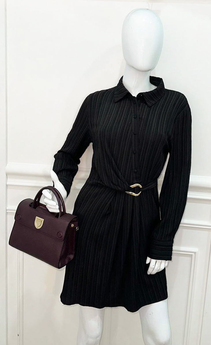 Christian Dior Burgundy Diorever Top Handle Small Bag