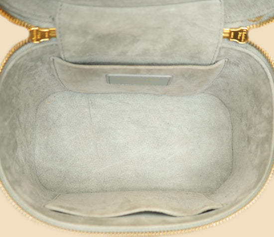 Christian Dior Grey Cannage Diortravel Small Vanity Case-Christian Dior-THE CLOSET