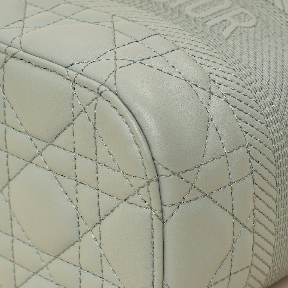 Christian Dior Grey Cannage Diortravel Small Vanity Case-Christian Dior-THE CLOSET