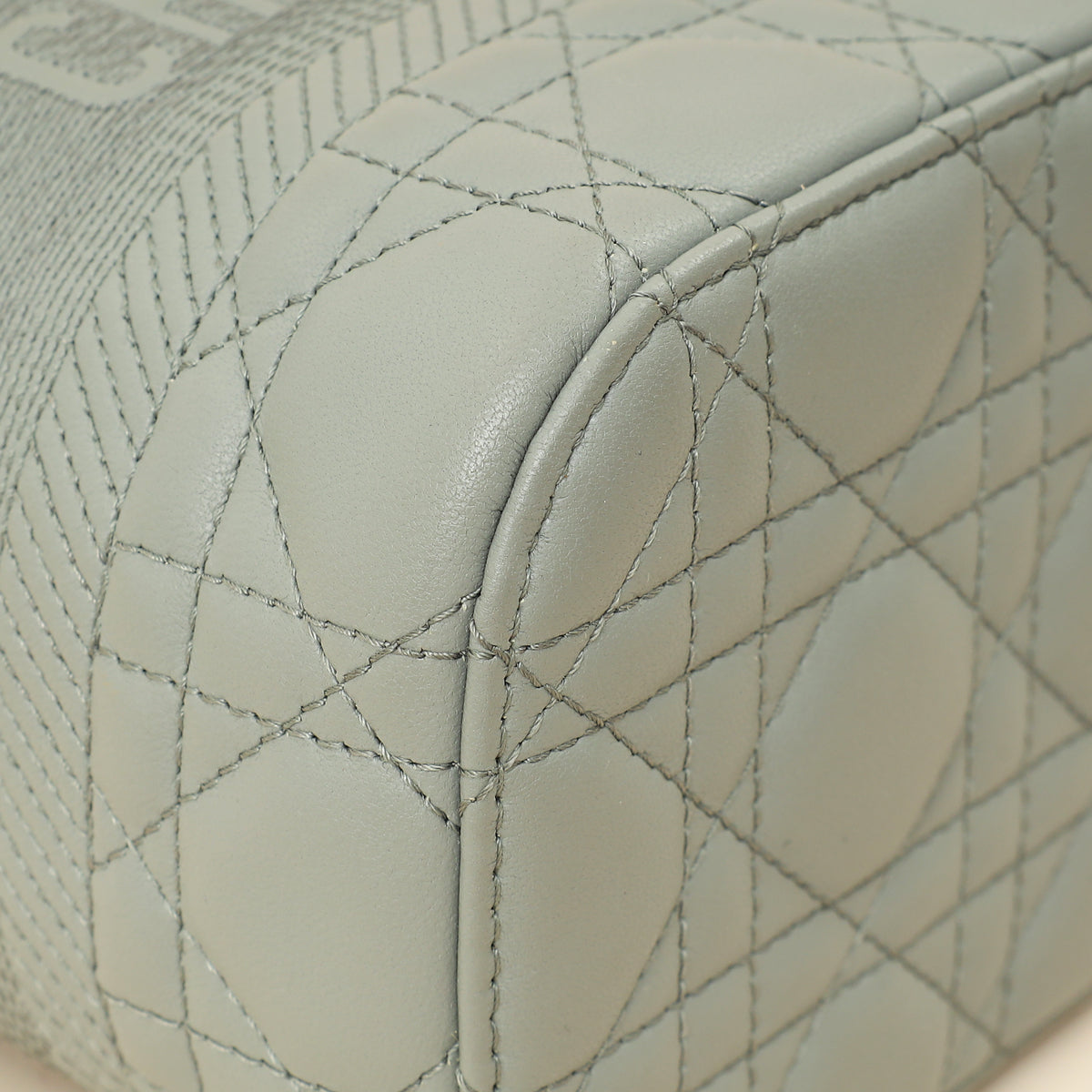 Christian Dior Grey Cannage Diortravel Small Vanity Case-Christian Dior-THE CLOSET