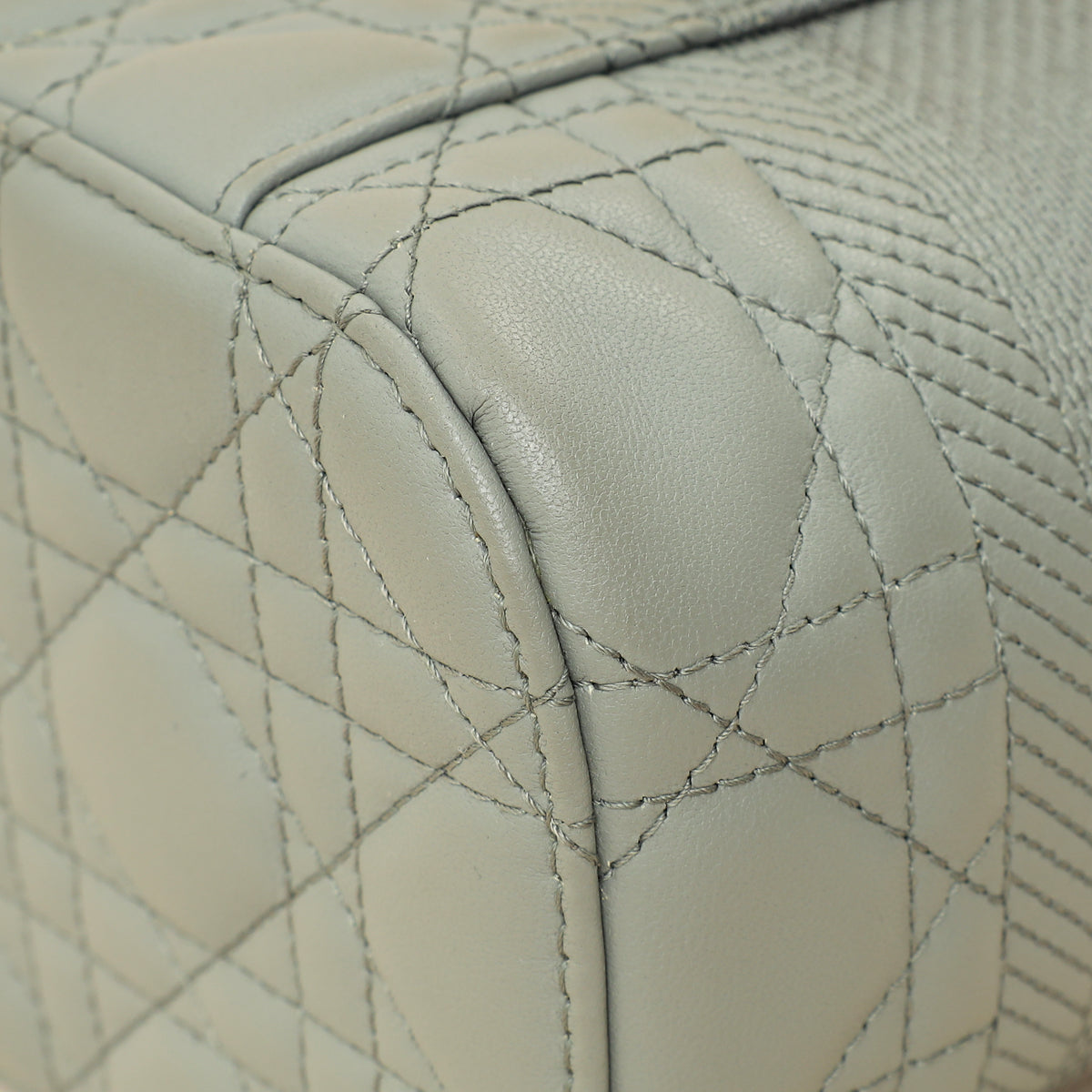 Christian Dior Grey Cannage Diortravel Small Vanity Case-Christian Dior-THE CLOSET