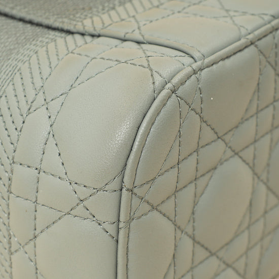 Christian Dior Grey Cannage Diortravel Small Vanity Case-Christian Dior-THE CLOSET