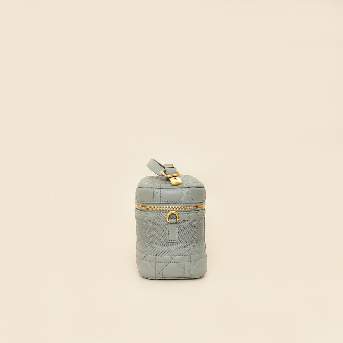 Christian Dior Grey Cannage Diortravel Small Vanity Case-Christian Dior-THE CLOSET