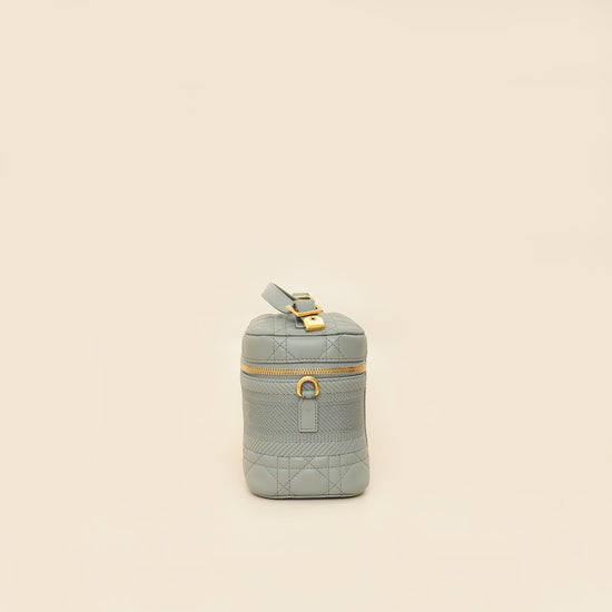 Christian Dior Grey Cannage Diortravel Small Vanity Case-Christian Dior-THE CLOSET