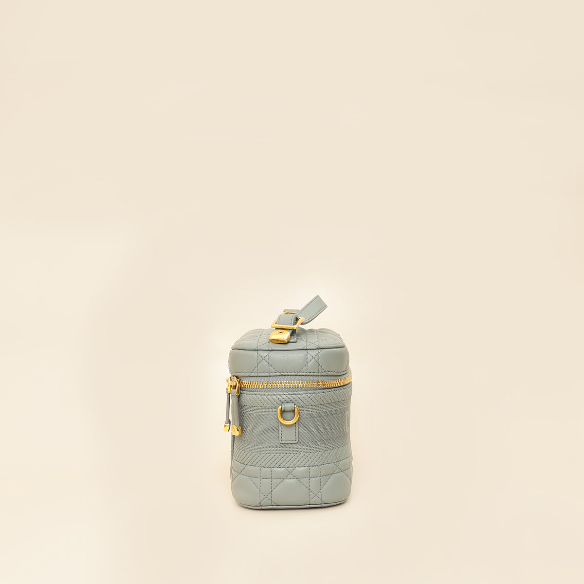 Christian Dior Grey Cannage Diortravel Small Vanity Case-Christian Dior-THE CLOSET