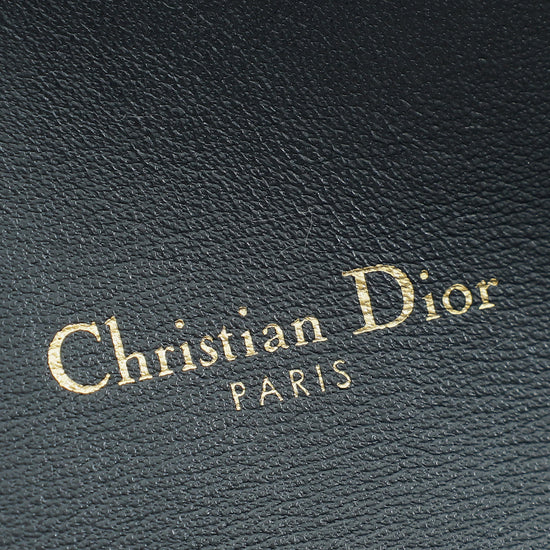 Christian Dior Blue Oblique Saddle Long Wallet W/ Chain