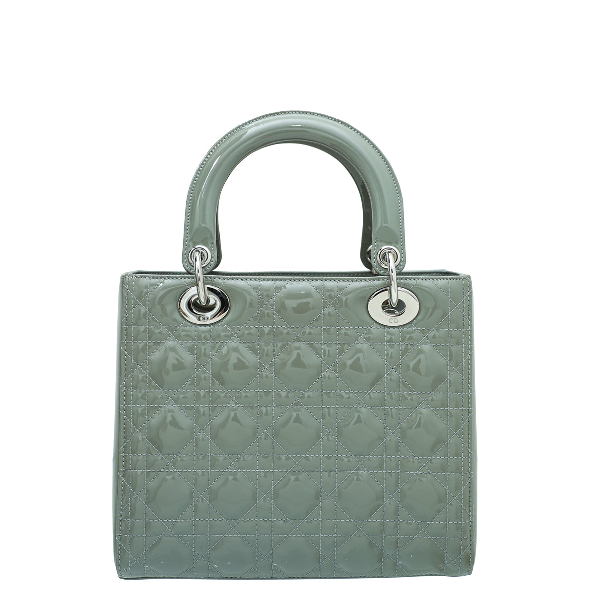 Christian Dior Light Gray Lady Dior Medium Bag-Christian Dior-THE CLOSET