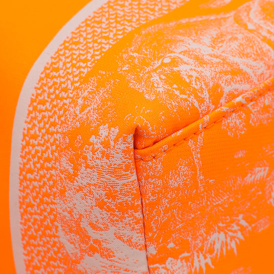 Christian Dior Orange Toile De Jouy Diortravel Nomad Medium Pouch