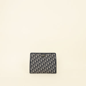 Christian Dior Navy Blue Oblique 30 Montaigne Dea Pouch
