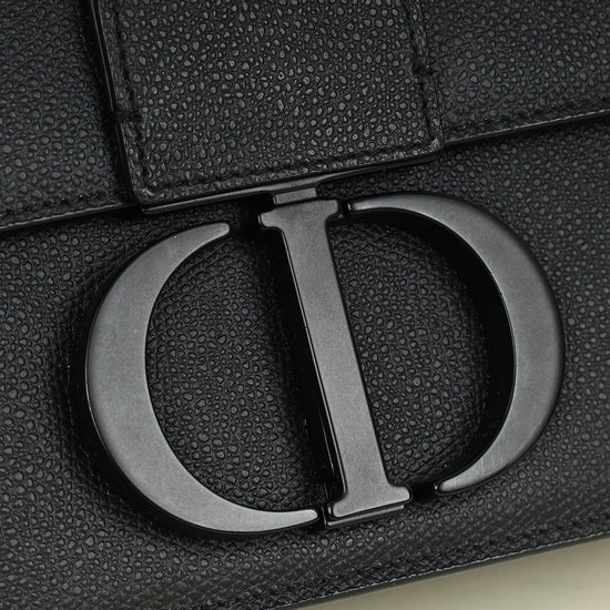Christian Dior Black 30 Montaigne Shoulder Bag