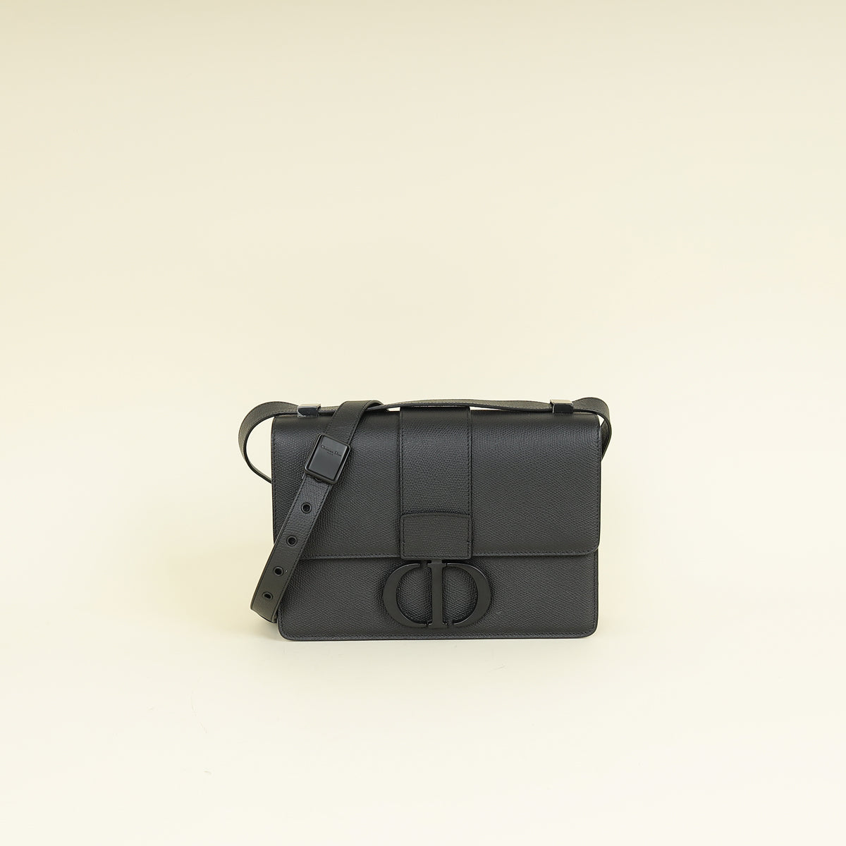 Christian Dior Black 30 Montaigne Shoulder Bag