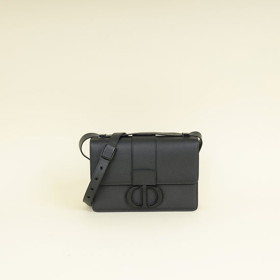 Christian Dior Black 30 Montaigne Shoulder Bag
