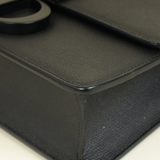 Christian Dior Black 30 Montaigne Shoulder Bag