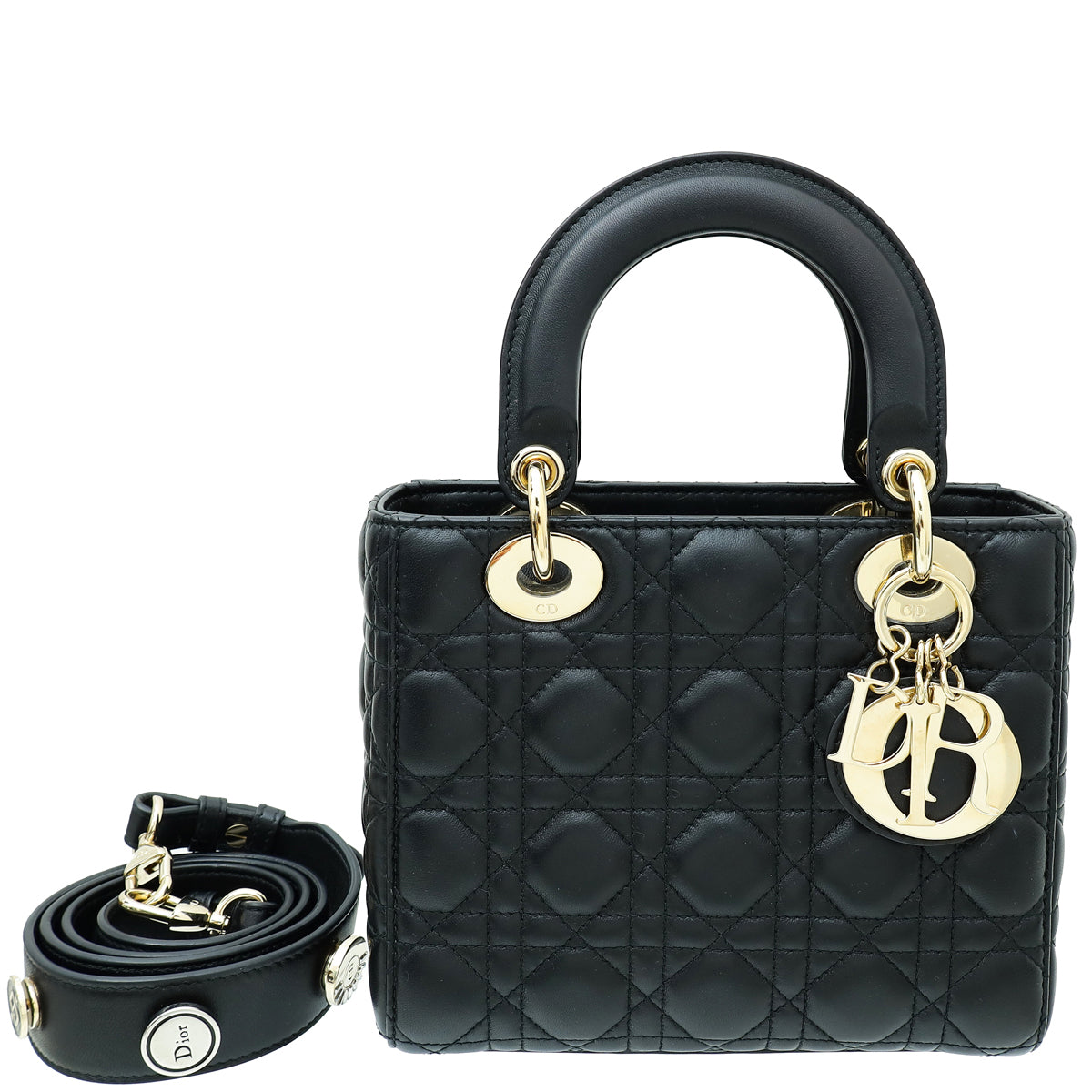Christian Dior Black Lady Dior My ABCDior Small Bag-Christian Dior-THE CLOSET