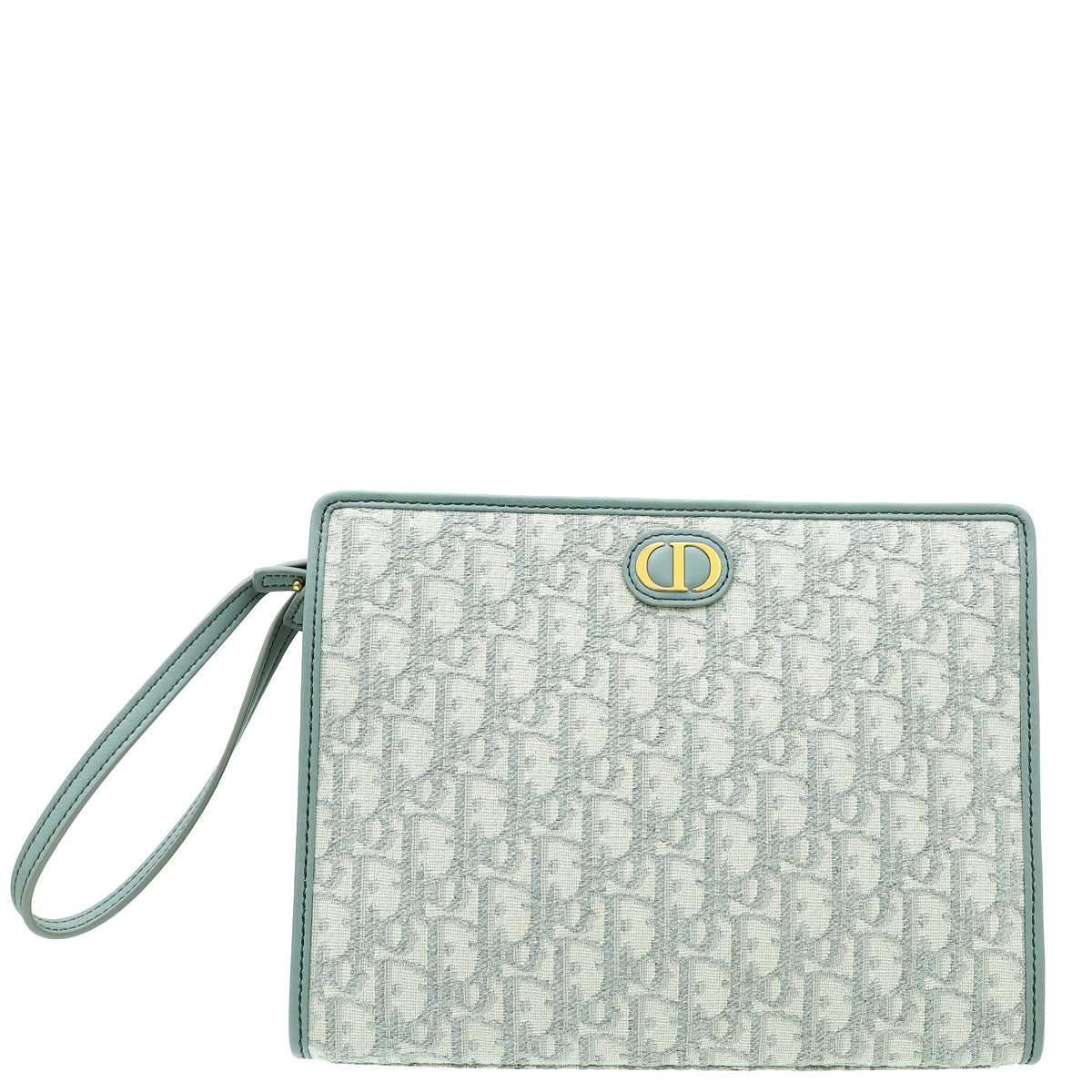 Christian Dior Grey 30 Montaigne Oblique Medium Pouch-Christian Dior-THE CLOSET