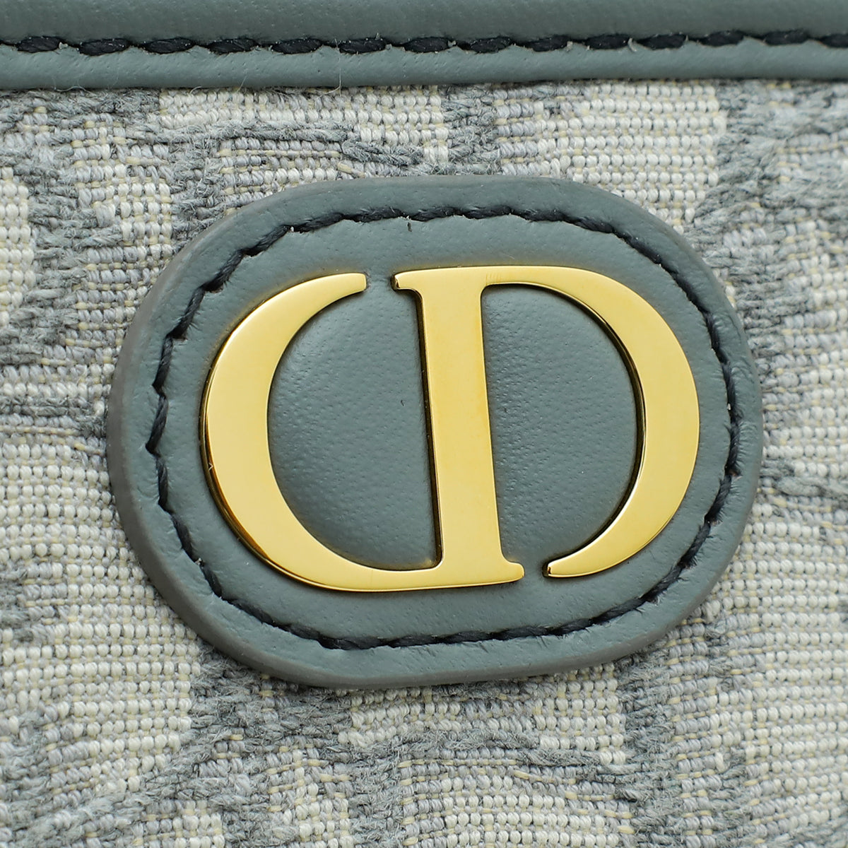 Christian Dior Grey 30 Montaigne Oblique Medium Pouch