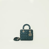 Christian Dior Forest Green My ABCDior Lady Dior Small Bag