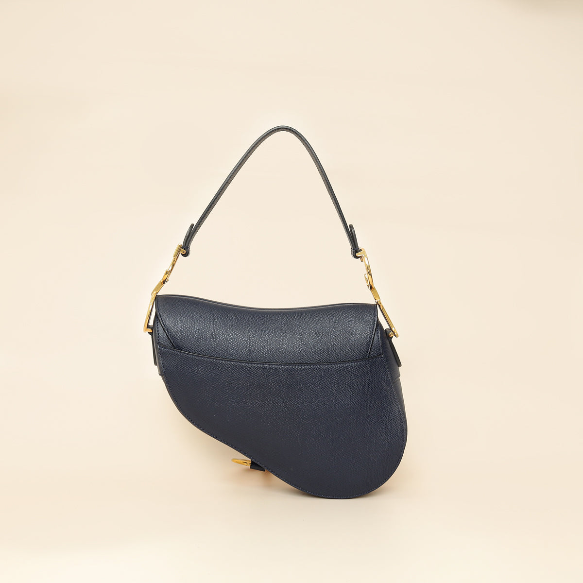 Christian Dior Navy Saddle Medium Bag