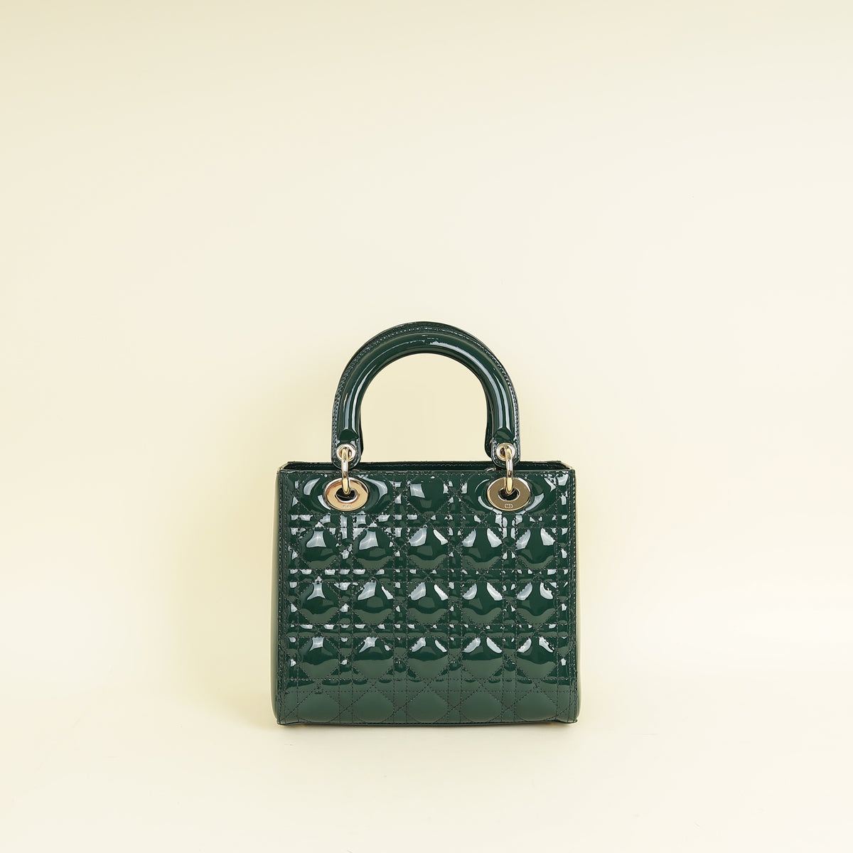 Christian Dior Emerald Green Lady Dior Medium Bag