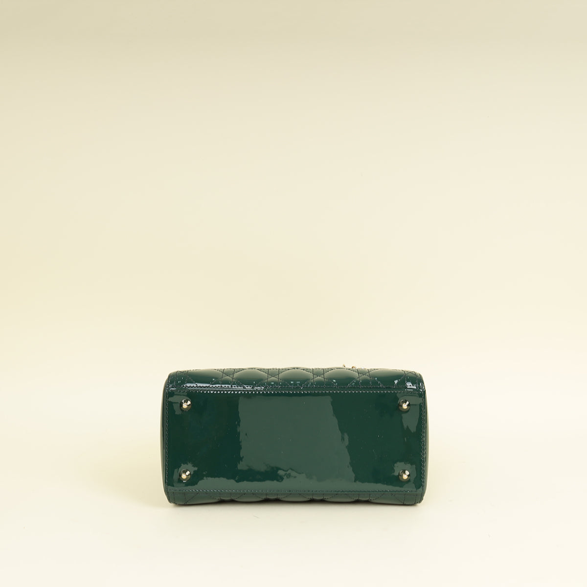 Christian Dior Emerald Green Lady Dior Medium Bag