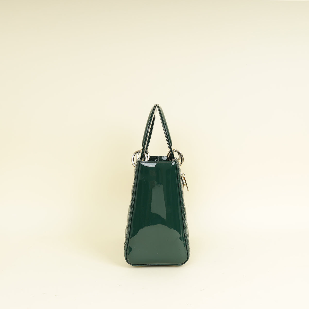 Christian Dior Emerald Green Lady Dior Medium Bag