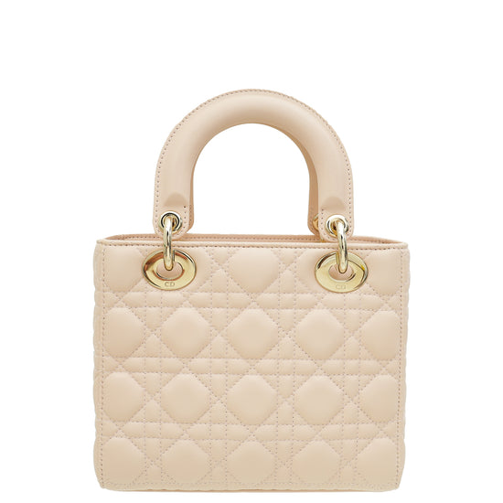 Christian Dior Light Peach Lady Dior Small My ABCDior Bag