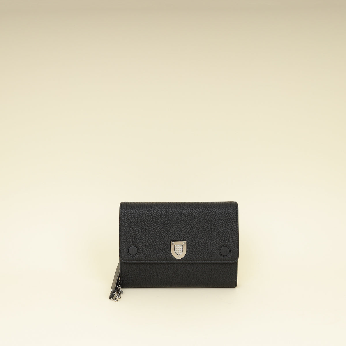 Christian Dior Black Diorever Wallet On Chain-Christian Dior-THE CLOSET