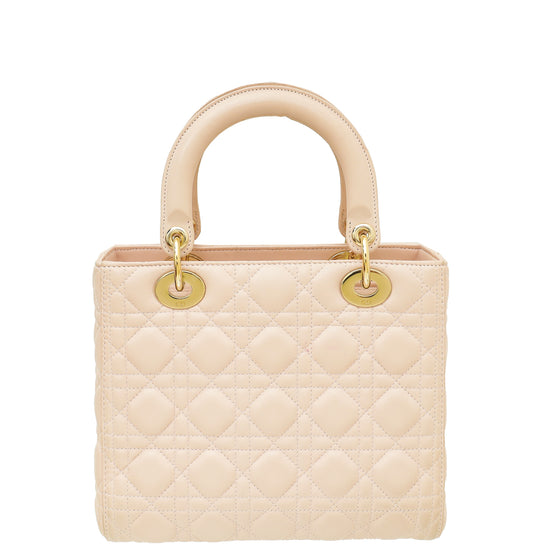 Christian Dior Light Pink Lady Dior Medium Bag