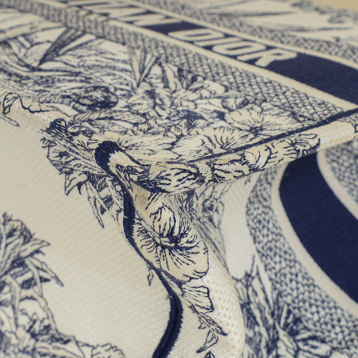 Christian Dior Bicolor Reve d'Infini Embroidery Book Tote Medium Bag