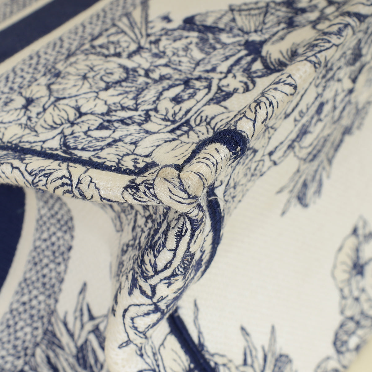 Christian Dior Bicolor Reve d'Infini Embroidery Book Tote Medium Bag