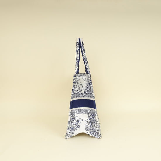 Christian Dior Bicolor Reve d'Infini Embroidery Book Tote Medium Bag