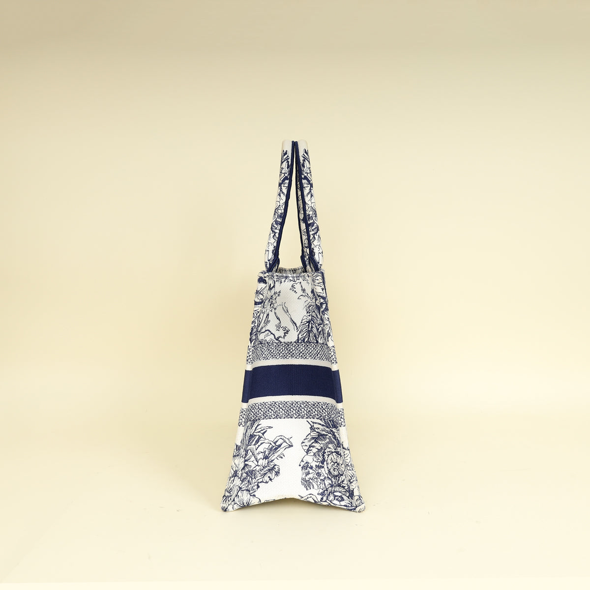 Christian Dior Bicolor Reve d'Infini Embroidery Book Tote Medium Bag